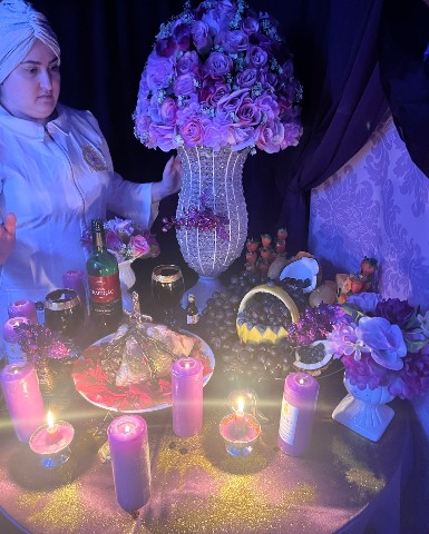 Trabalho espiritual amoroso com flores e velas